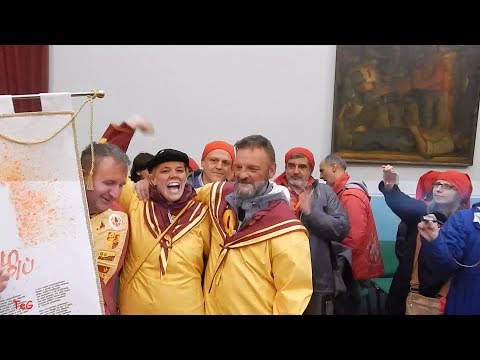 Mercenari aranceri premiazione 1° posto - Carnevale Ivrea 2014
