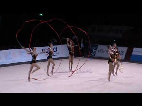 UKRAINE 3 ribbons 2 hoops - 2012 Thiais Groups EF