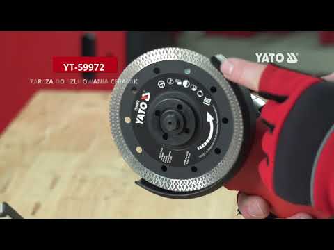 Насадка до шліфмашинок кутових YATO ?=115, 125 мм для шліфування плитки під кутом 45° [10/120]