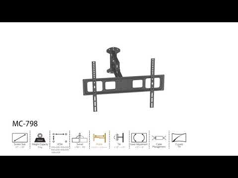 Maclean MC-798 TV Wall Mount Bracket Universal Holder LED LCD OLED VESA 37'' - 70" 35kg TV Wall