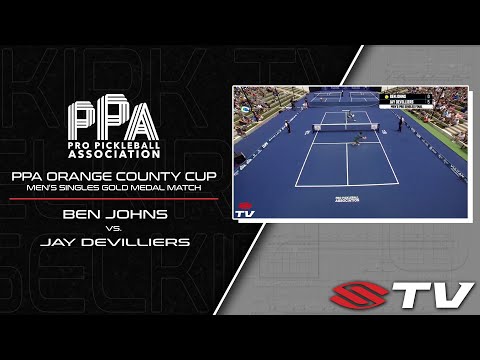 Match Recap - Ben Johns vs  Jay Devilliers - PPA Orange County Cup Men's Singles Gold Medal Match