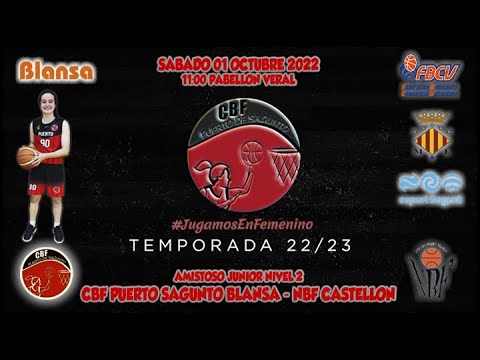 Videohighlights Junior Blansa CBF Puerto Sagunto - NBF Castellón (AMISTOSO 22-23)