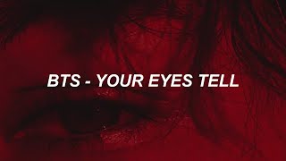 BTS (방탄소년단) Your Eyes Tell Easy Lyrics