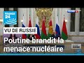 Face à la stratégie occidentale en Ukraine, Poutine brandit la menace nucléaire • FRANCE 24