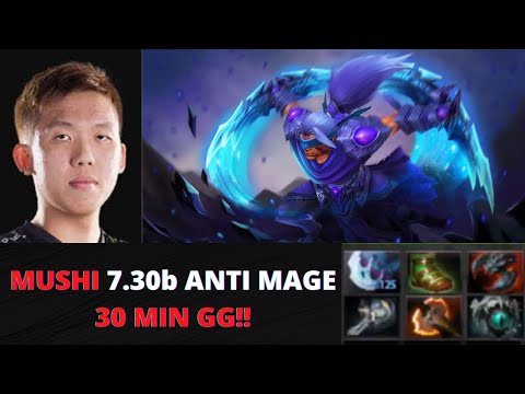 MUSHI ANTI MAGE INSANE FARM SPEED!! (PATCH 7.30 B)