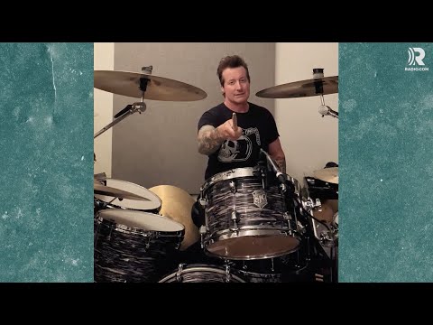 It doesn't get cooler than Tré Cool from Green Day teaching "Father Of All" on the drums at home