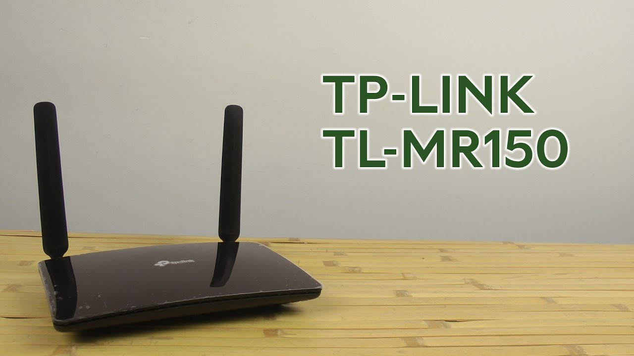 Wi-Fi роутер TP-Link TL-MR150, черный