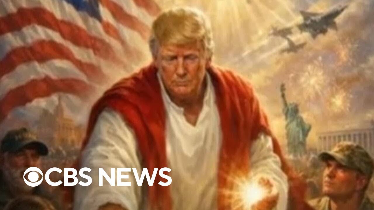 Trump deletes social media post with AI image depicting him as Jesus after backlash