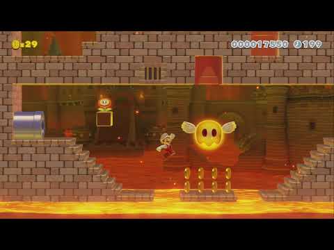 Flame On Fortress by Annim - Super Mario Maker 2 - No Commentary 1bv
