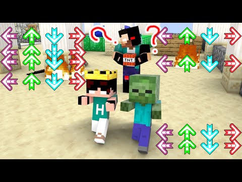 Monster School in Friday Night Funkin' - Minecraft FNF