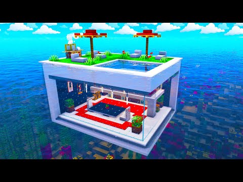 Minecraft: Underwater Modern House | How to build an Underwater Modern House Tutorial