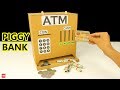How To Make A Simple ATM Machine Cardboard Easy Atm Machine Mini Working Atm ATM PIGGY
