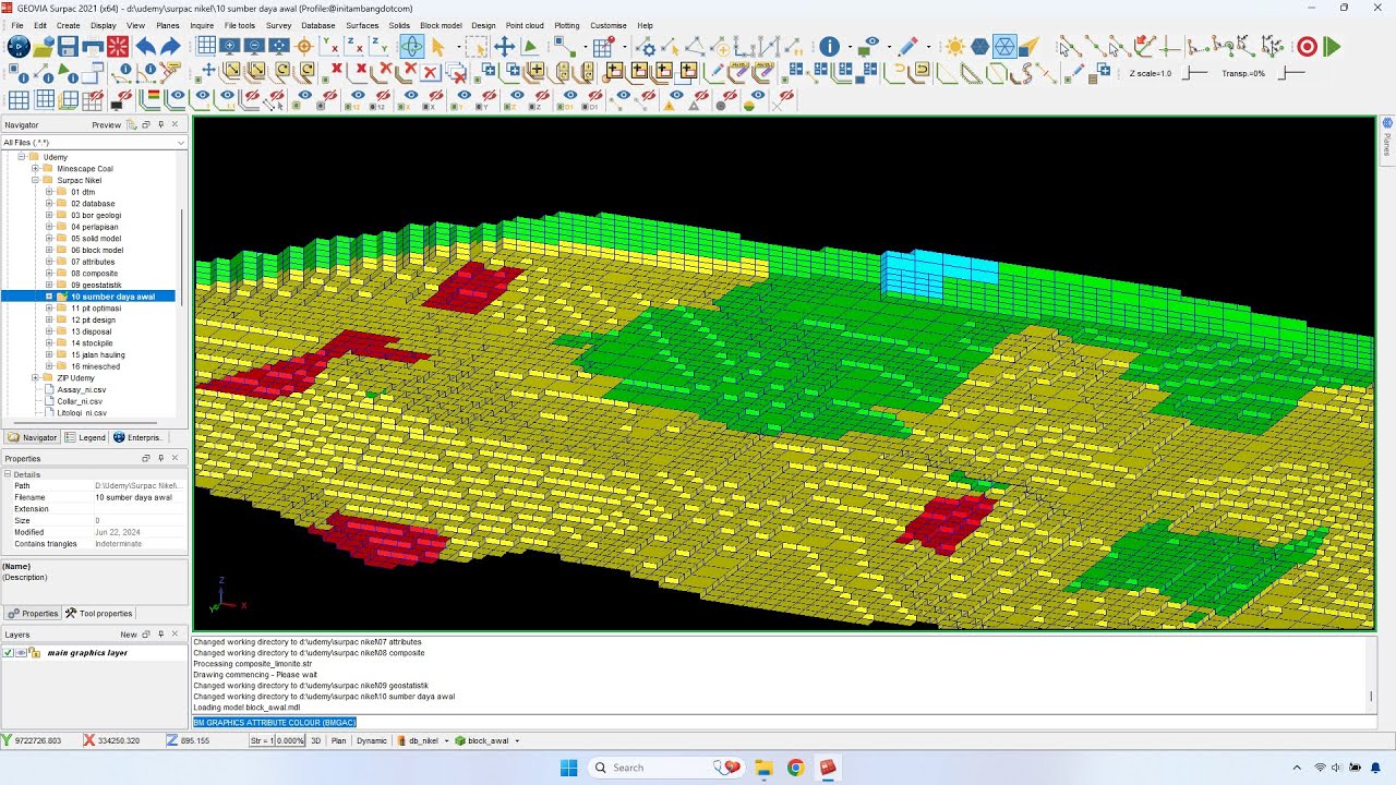 Panduan Praktis Pit Optimasi Tambang Nikel dengan Whittle