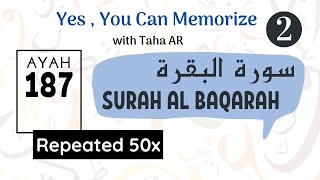 Download lagu 2 Surah Al Baqarah Verse 187 | Repeated 50x | Memorization Series mp3
