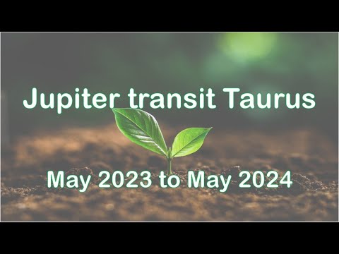 Jupiter transit Taurus May 2023 to May 2024 through the 12 signs/houses