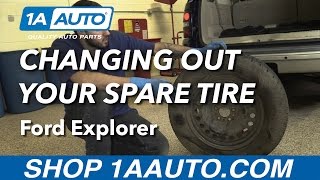 How to Change Spare Tire 06-10 Ford Explorer