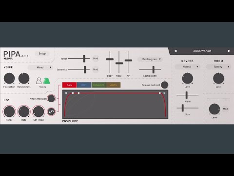 PIPA by Klevgrand vocal synth AUv3 IAA | Fac Alteza | Eventide ShimmerVerb | AUM