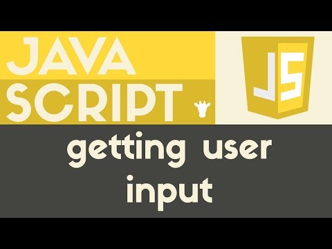 Getting User Input | Javascript | Tutorial 9 Video