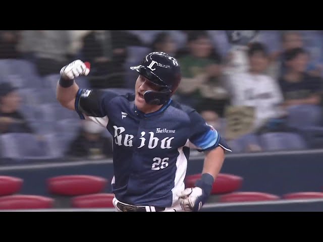 【3回表】来日初ホームラン!! ライオンズ・ネビン ストレートを捉えた打球はスタンドへ!! 2025年4月16日 オリックス・バファローズ 対 埼玉西武ライオンズ