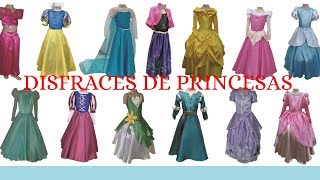 Disfraces de Princesas Disney para niñas. Costumes for princesses for girls