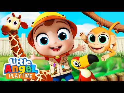 Animals Around The World | Fun Sing Along Songs by Little Angel Playtime
