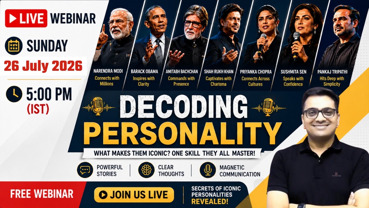 Personality Development Webinar by Ankit Avasthi Sir | Decoding Famous Personalities