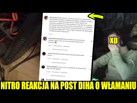 NITRO reakcja na post DIHA O WŁAMANIU *XD*