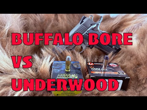 Best 10mm 220 gr Hard Cast | Buffalo Bore vs Underwood| 5 Inch Barrel