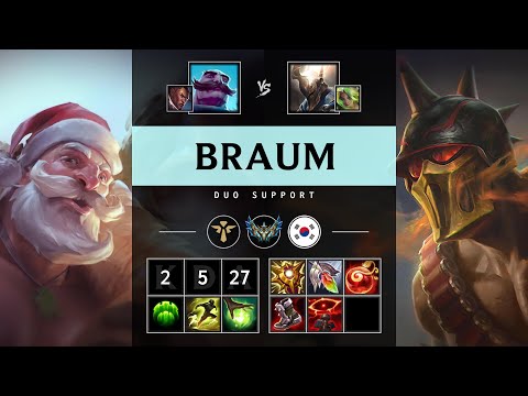 Braum Support vs Pantheon - KR Challenger Patch 25.10