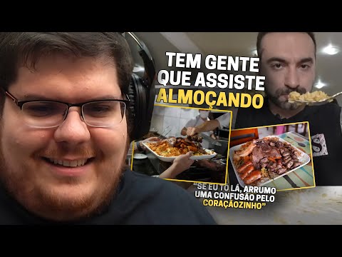 CASIMIRO REAGE: CORBUCCI BUGANDO O SELF-SERVICE DE CHURRASCO NO ALMOÇO | Cortes do Casimito
