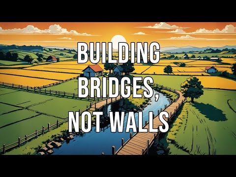 Building Bridges not walls,learn english through the story