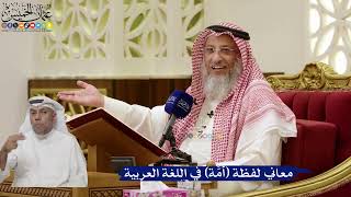 838- معاني لفظة (أُمَّة) في اللغة العربية - عثمان الخميس