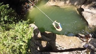 preview picture of video 'GoPro Hero3+: cliff diving at Isola river, Santa Sofia (Italy)'