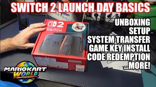 Switch 2 Launch Day: Quick Unboxing, System Transfer, Game Keys and much more!