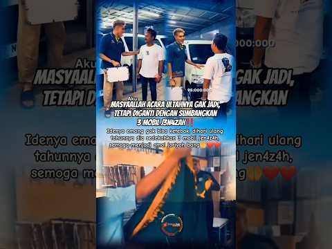 Aisar sedekahkan 3 unit mobil jen4z4h #aisarkhaled #aisar