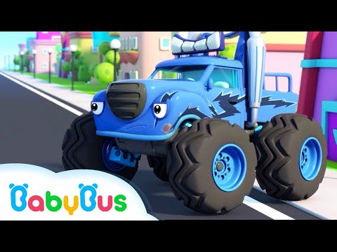 Un monster truck obraznic + Razbunarea hamburgerului | Cântece BabyBus în română