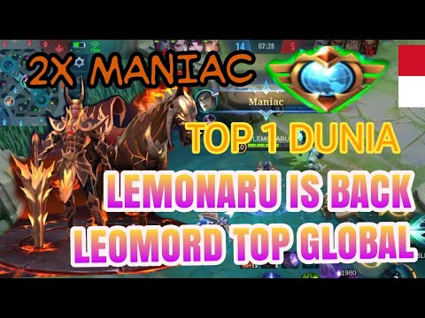 LEOMORD TOP GLOBAL !! 100% WINRATE 2X MANIAC 1X SAVAGE