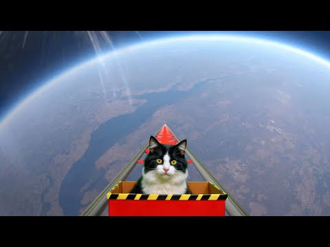 Cat Tests a 10000 FT Drop Roller Coaster – Planet Coaster