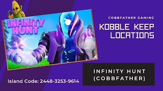 All Kobble Keep Collectibles Locations - Infinity Hunt - 2448-3253-9614 - Cobbfather - Fortnite