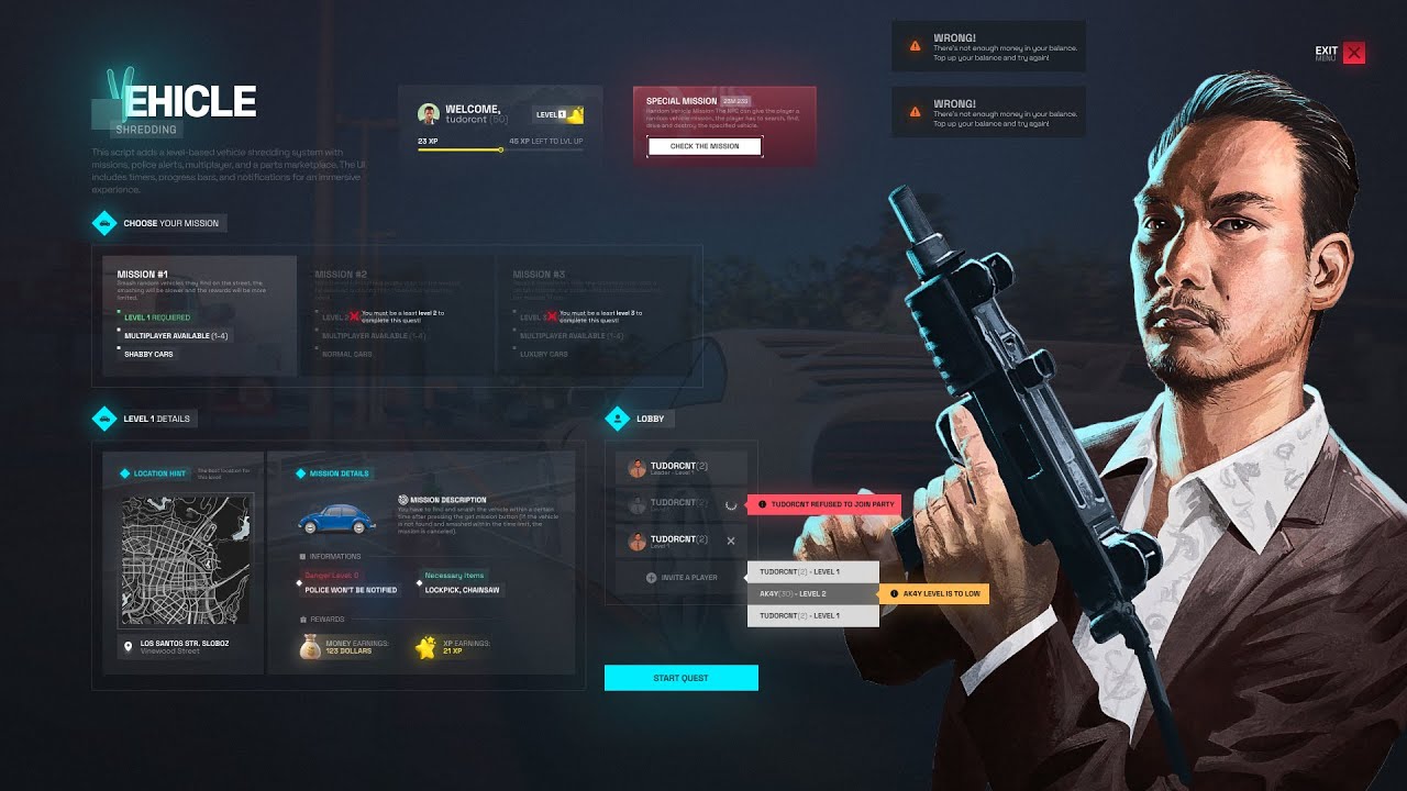 Multiplayer Vehicle Shredding System | Interactive Dismantling, Police Risk & Loot thumbnail 7