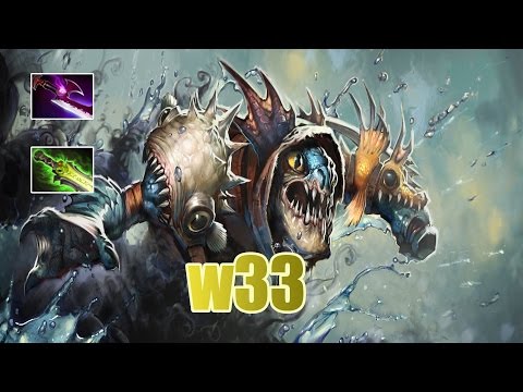 w33 Dota 2 8094 MMR - Slark Gameplay RAMPAGE