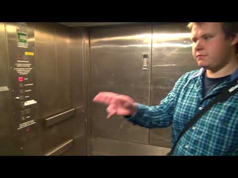 Getting stuck in an elevator WITH 4 DOORS that we didnt belong on