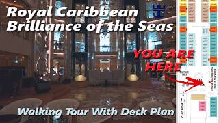 Brilliance of the Seas Walking Tour With Deck Plans
