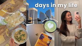 realistic days in my life | feeling overwhelmed, pasta class & honest chats