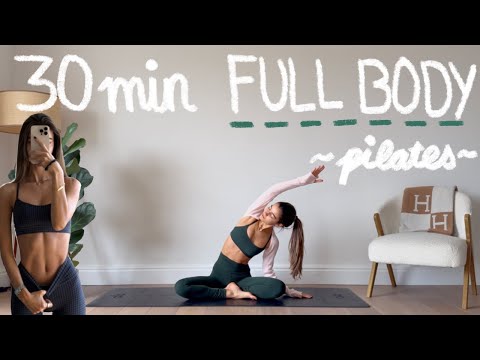 30MIN full body pilates workout // (intermediate/advanced level) // no equipment | LIDIAVMERA