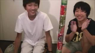 缶5缶一気飲み対決[嘔吐]
