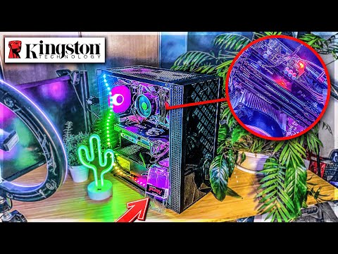 RAM KINGSTON 128GB 3200MHz DDR4 CL16 DIMM rinkinys iš 4 FURY Beast Juodas video