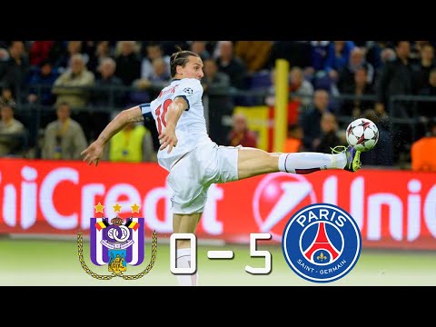 Anderlecht 0 - 5 PSG (Ibrahimović Hat Trick) ● UCL 2013 | Extended Highlights & Goals