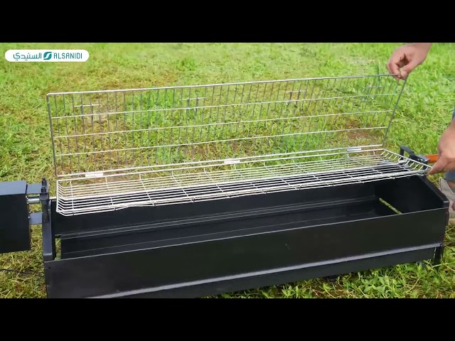 شواية كهربائية متنقلة على الكهرباء وبطارية السيارة 105* 34* 33 سم- تتحمل الاستخدام المتكرر، سهلة النقل والتخزين، متعددة الاستخدامات،ضمان سنتان