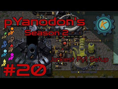 Factorio pYanodon's S2E20 - Py1 Science Setup = Spaghetti MacGyver